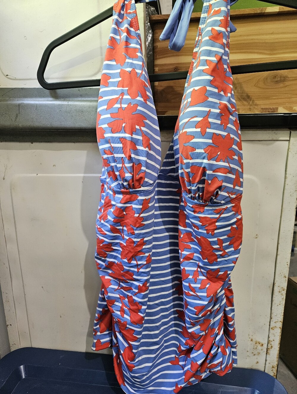 Joules Red & Blue Floral Tankini Top